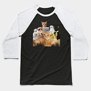 Cat Selfie Cat Baseball T-Shirt